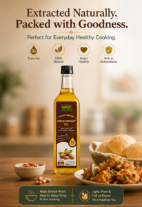 Wood Pressed Groundnut Oil - Waoo Kytchen