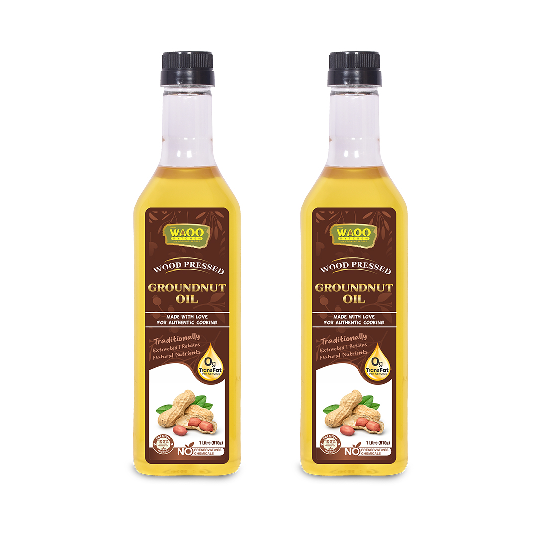 Wood Pressed Groundnut Oil - Waoo Kytchen