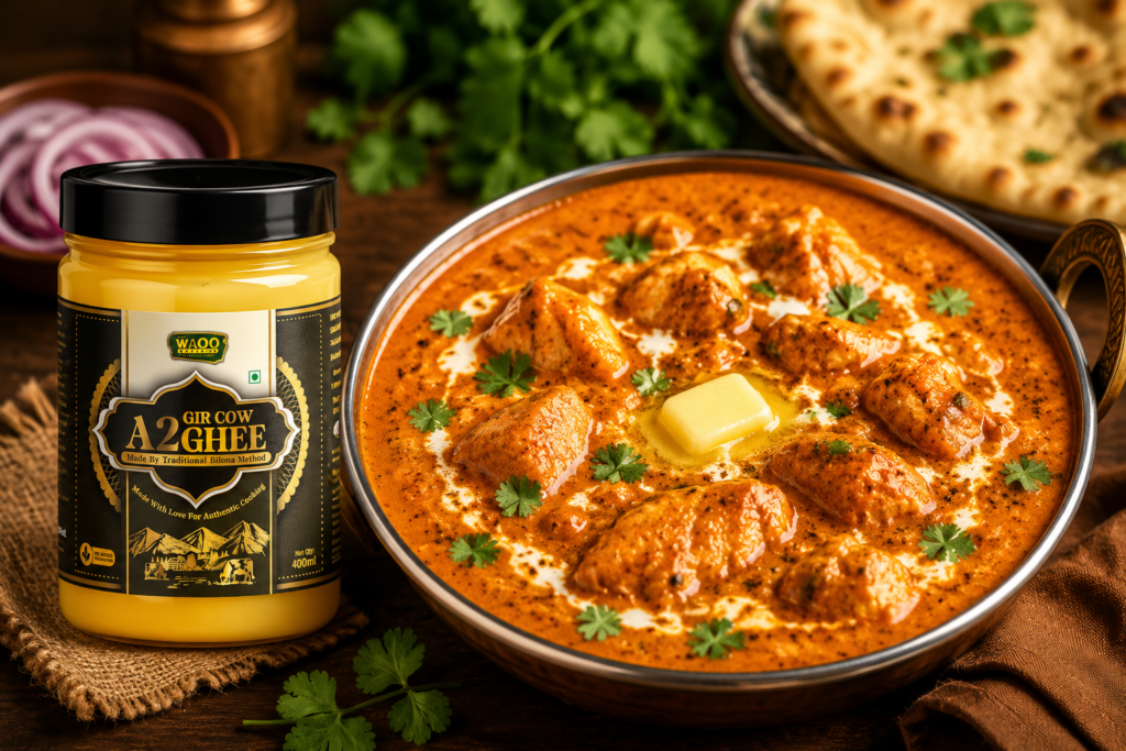 Butter Chicken Recipe with Pure Ghee | Restaurant Style | Waookytchen